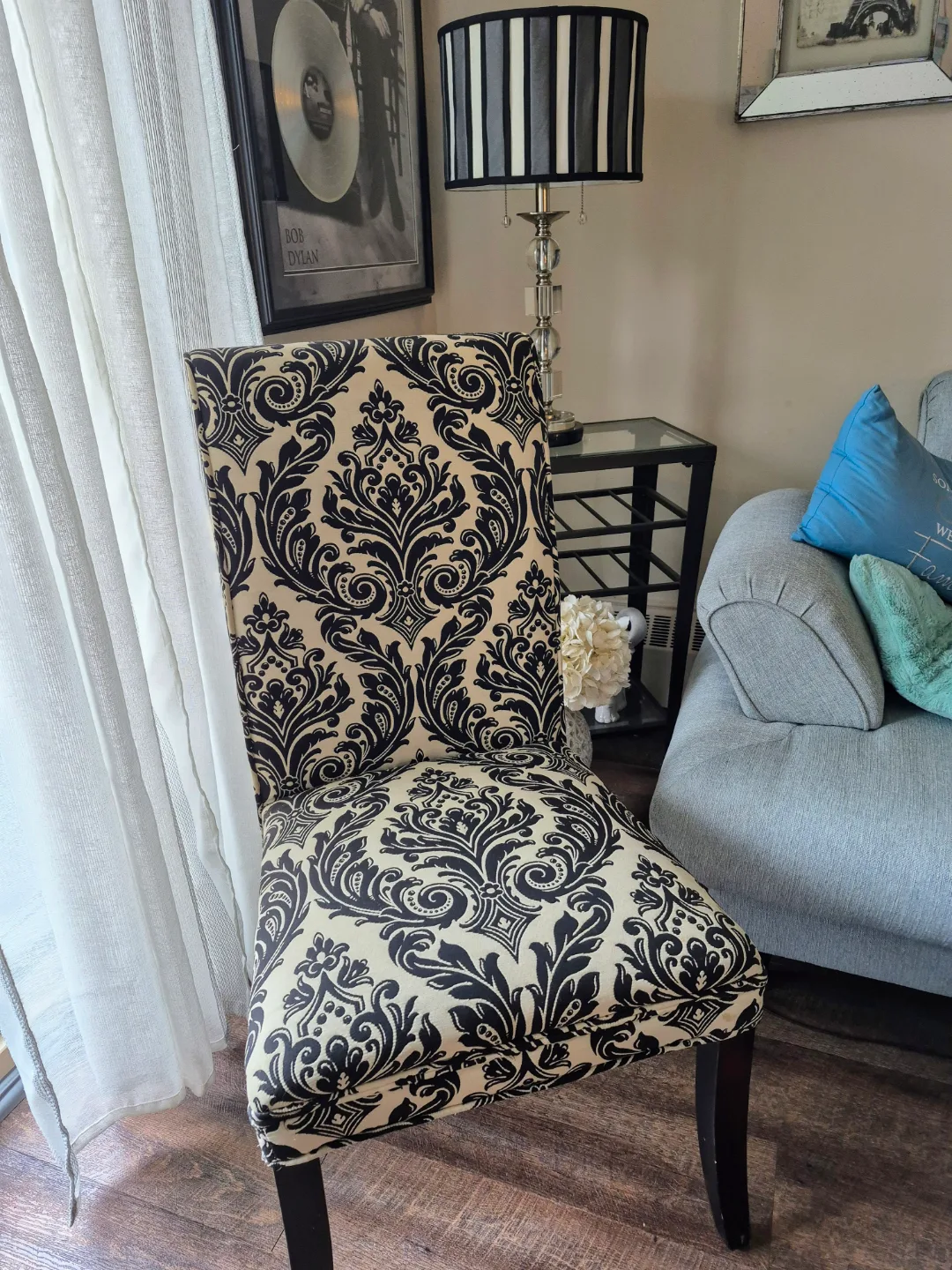 Accent chair and lamp thumbnail
