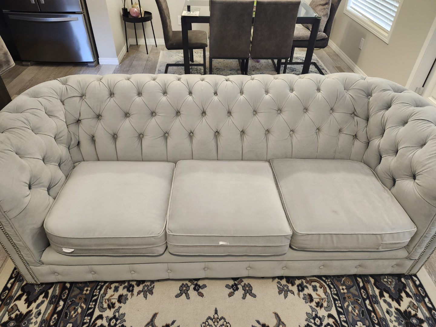 Velvet Chesterfield Sofa - photo 2