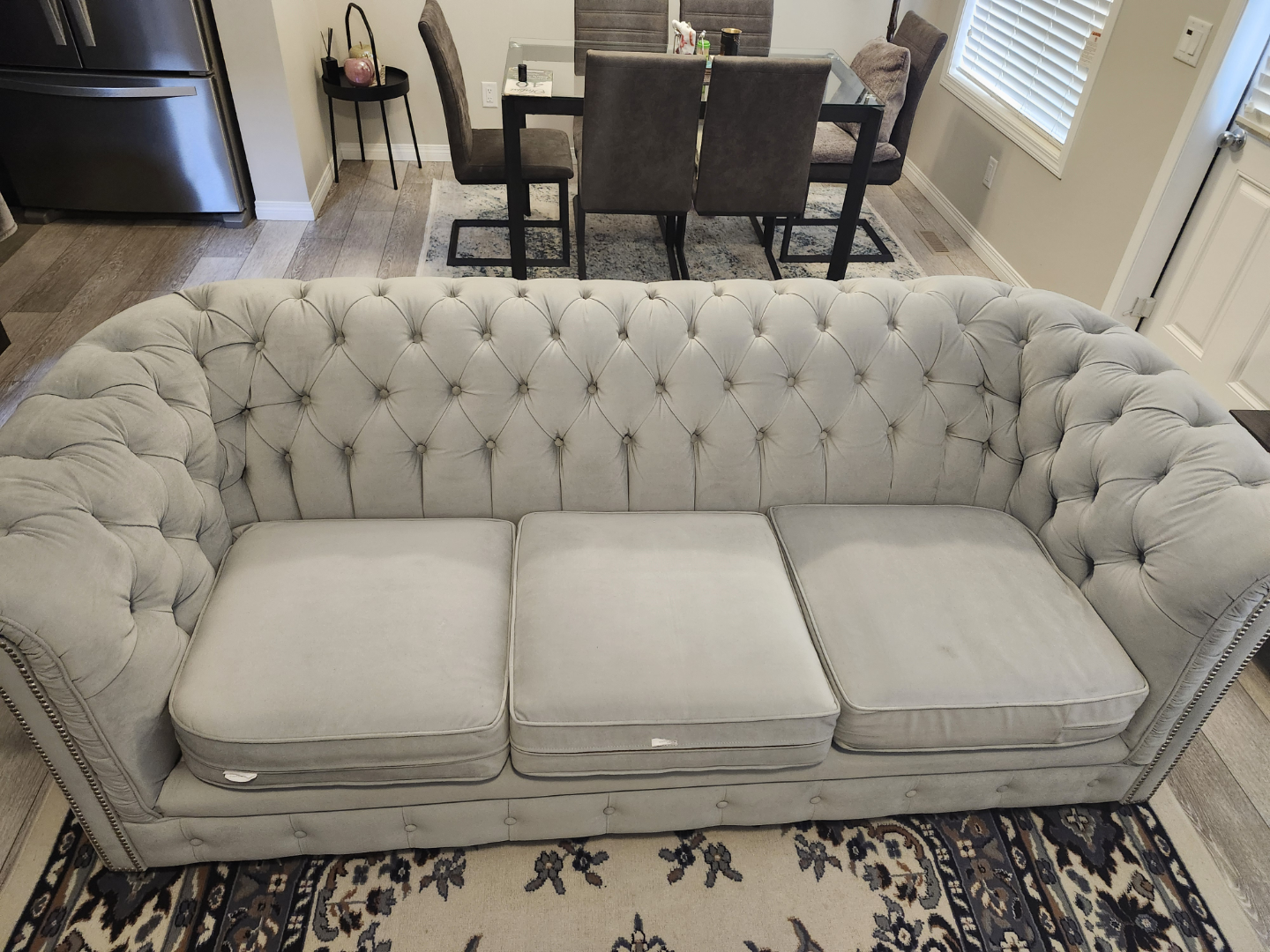 Velvet Chesterfield Sofa - photo 4