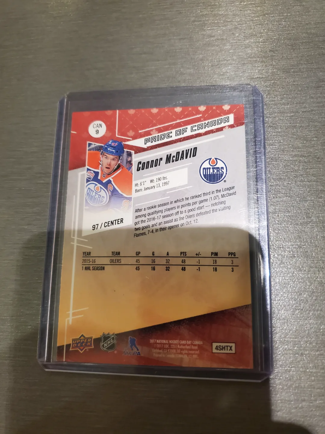 Connor McDavid 2nd year card (Pride of Canada)🇨🇦 image indicator(2)