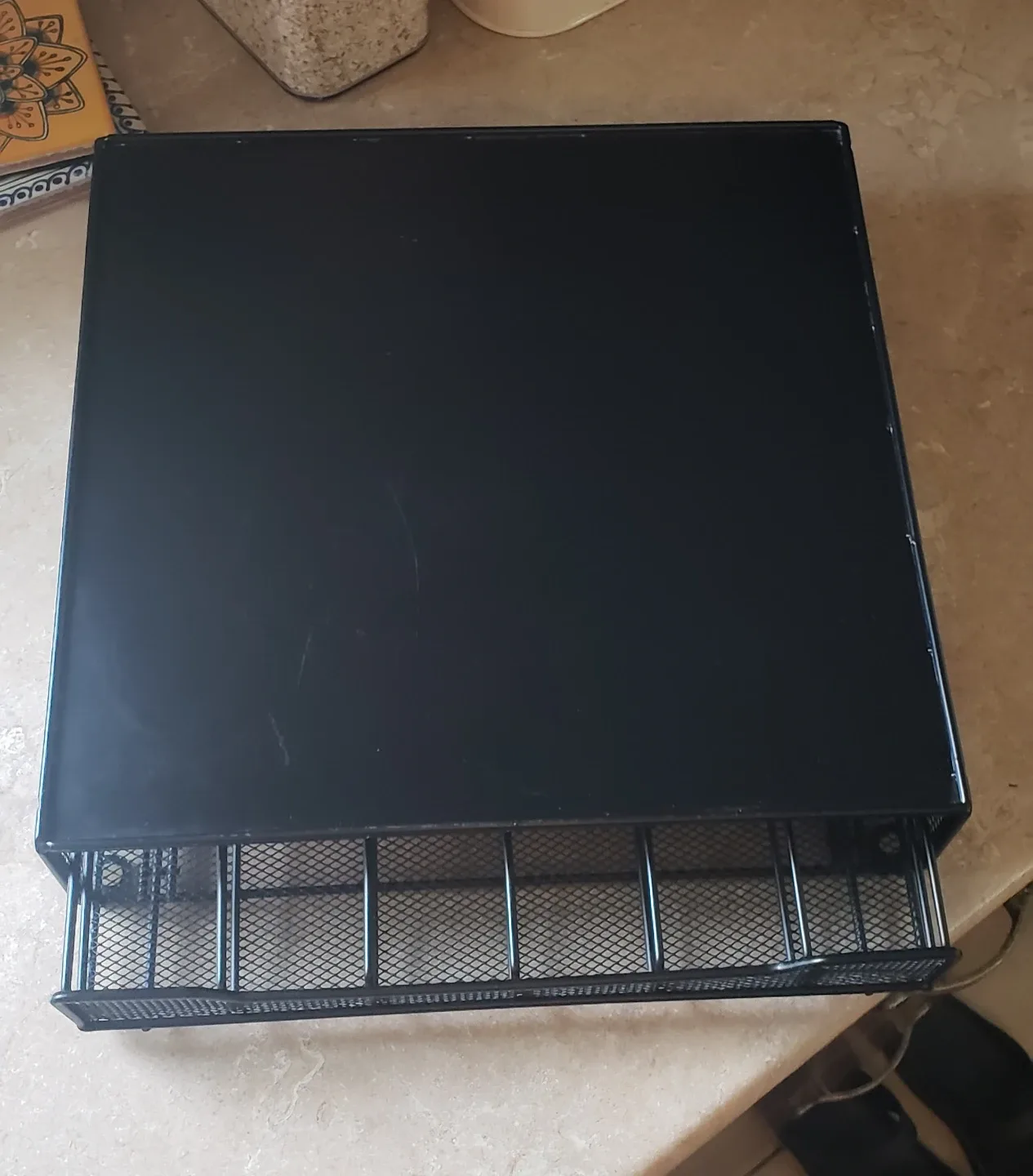 Black Metal K-Cup Coffee Pod Organizer