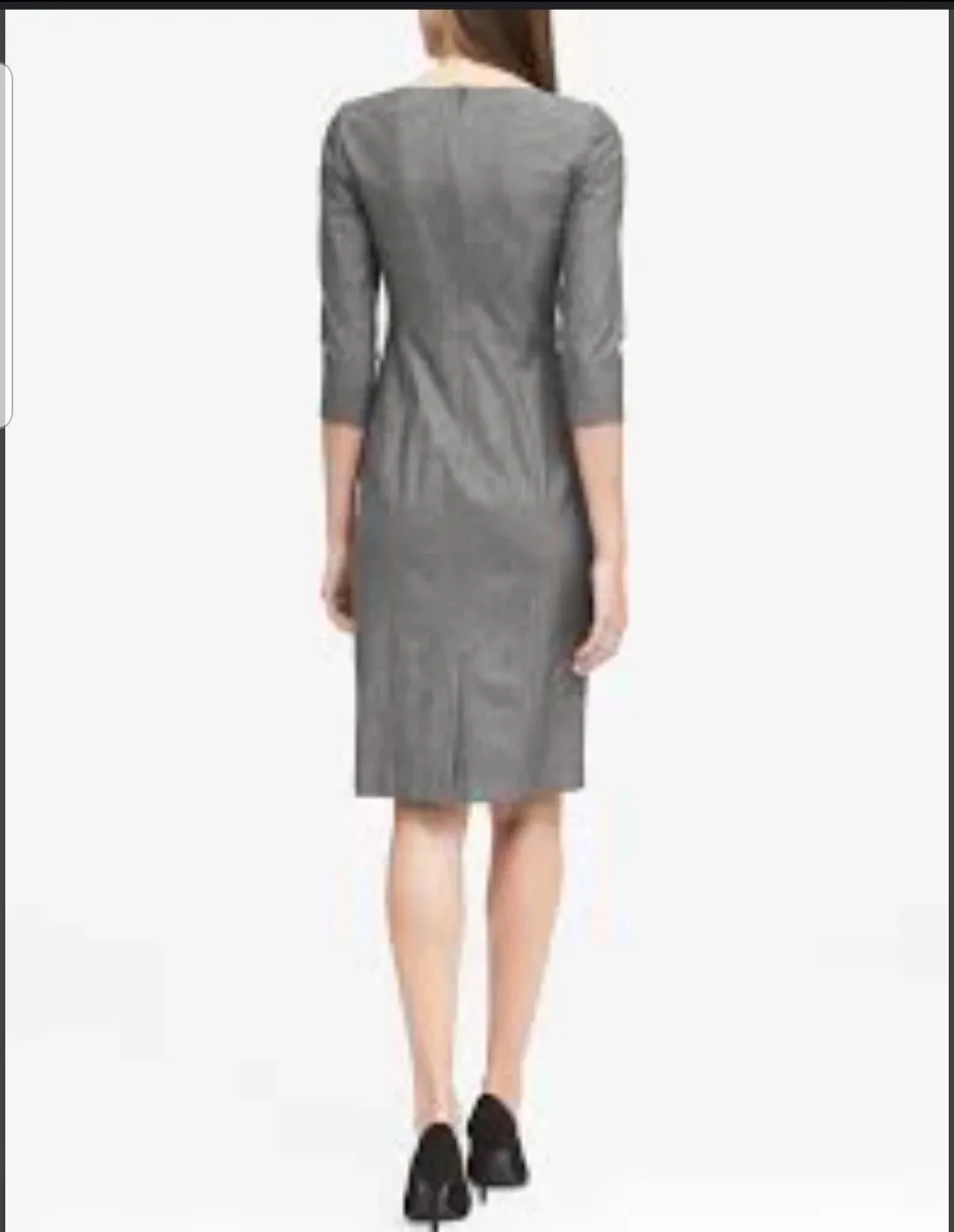 BANANA REPUBLIC Grey Paneled Sheath Dress, Retail $158+ Size 2 image indicator(3)