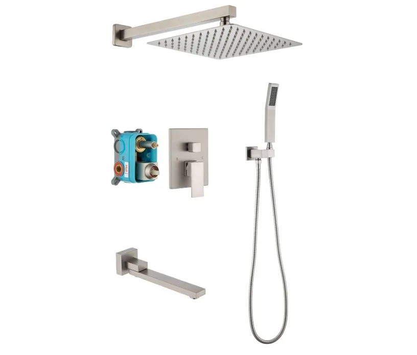 New Brushed Nickel Shower Faucet System thumbnail