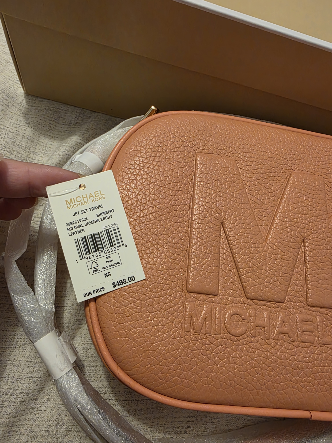 Michael Kors Jet Set Travel Leather Camera crossbody bag - photo 3