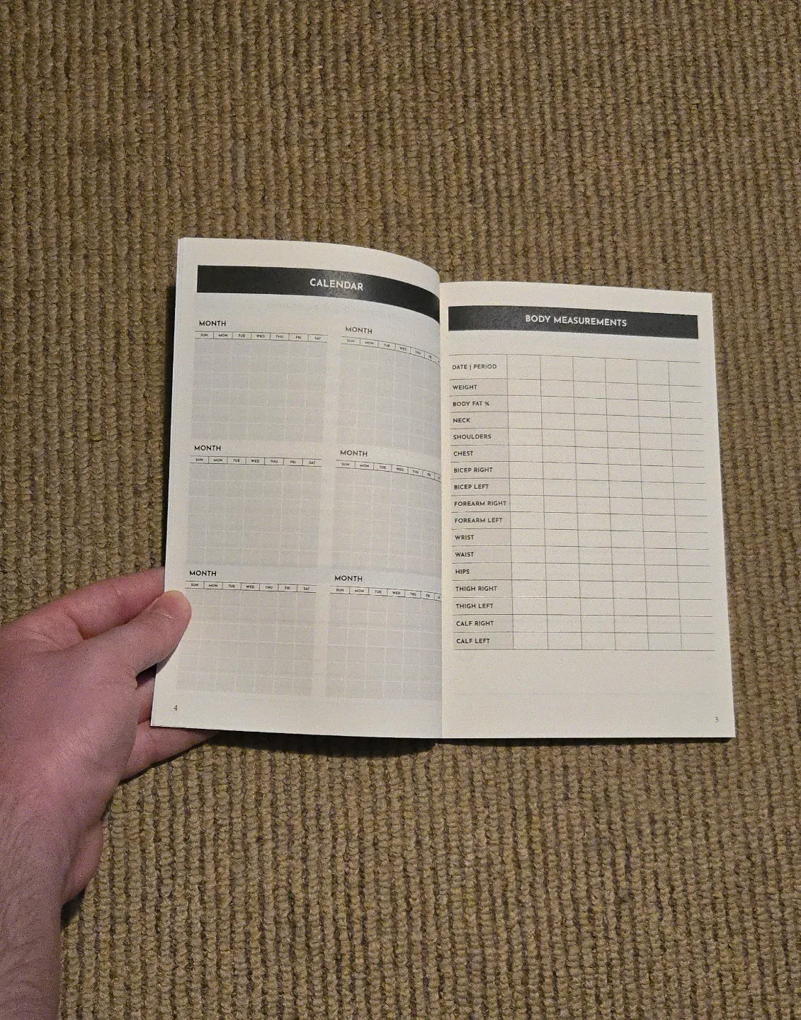 Two workout log books image indicator(3)