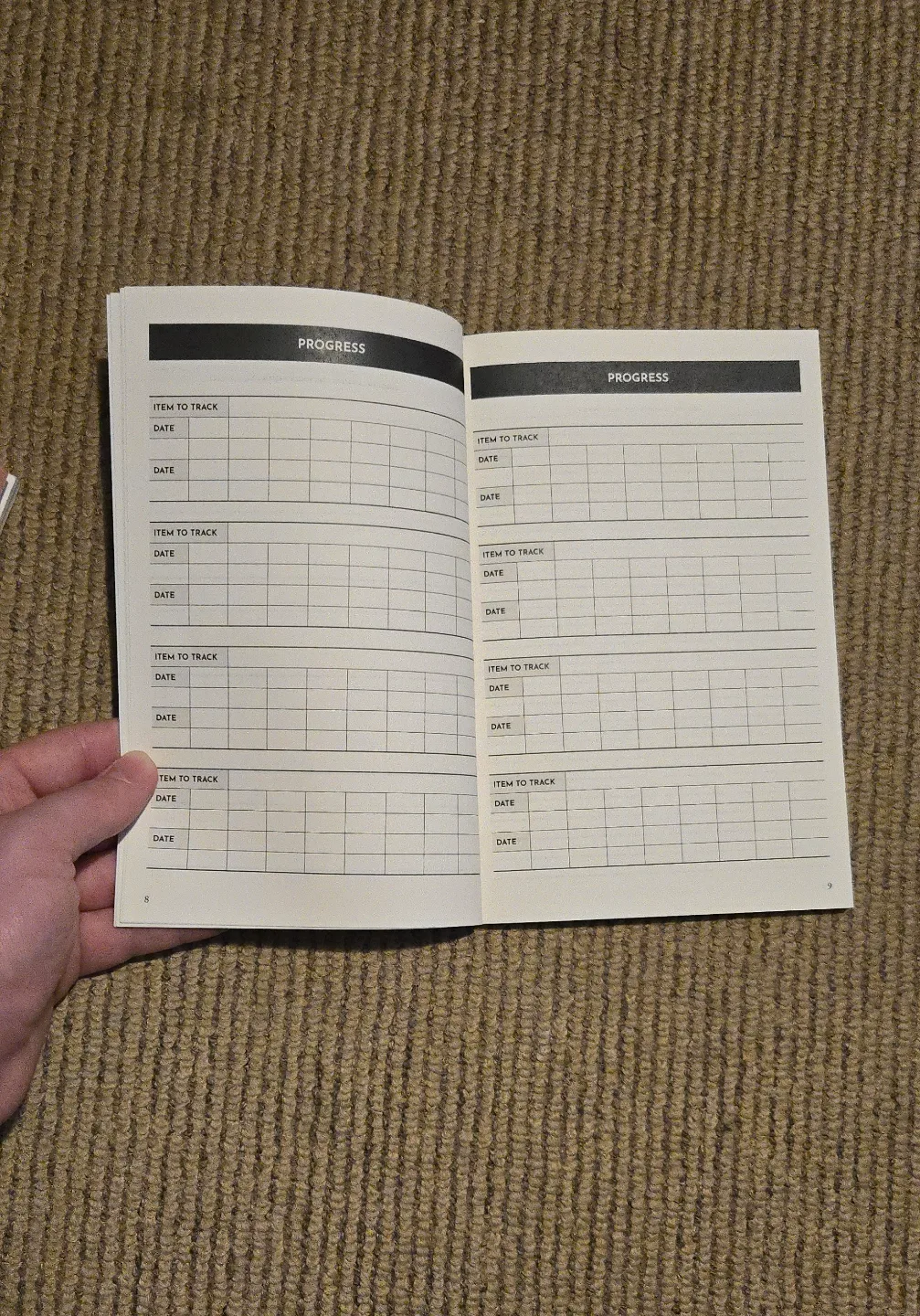 Two workout log books image indicator(5)