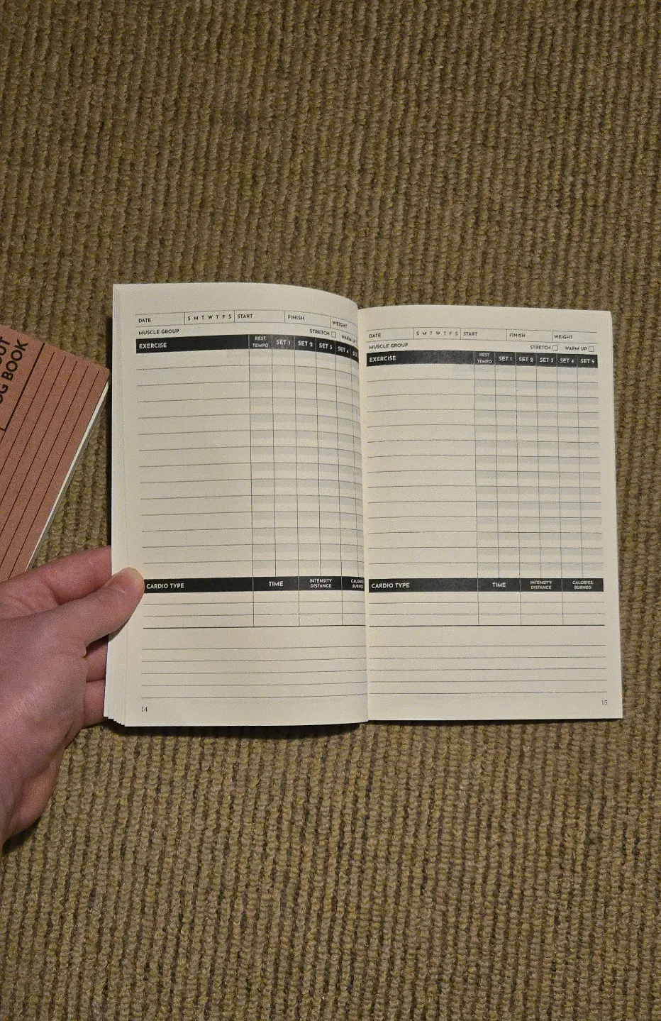 Two workout log books image indicator(6)