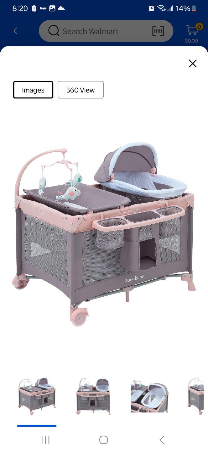 Pamo Babe Portable Playard with Bassinet