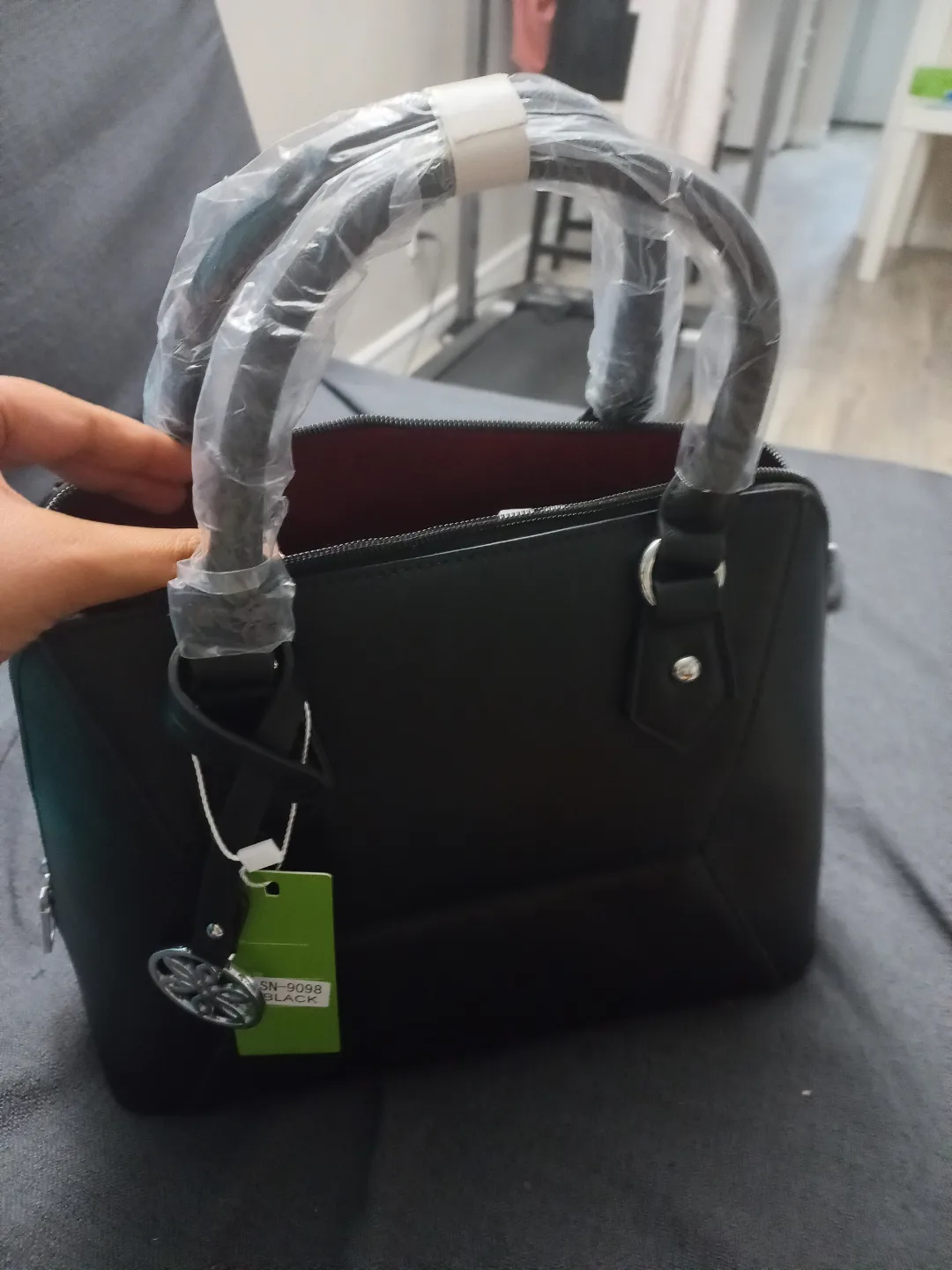 New Black Satchel Handbag image indicator(3)