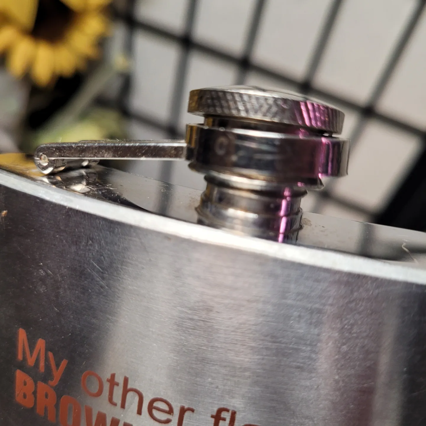 Stainless Steel Hip Flask - 6oz - Funny Saying image indicator(2)