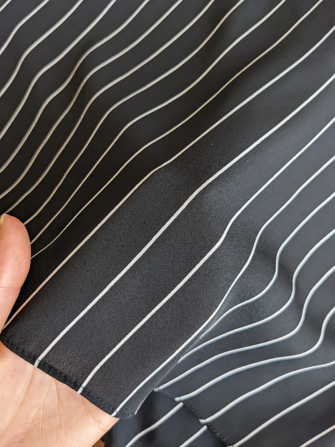 Suzy Shier Black and White Striped Blouse image indicator(6)