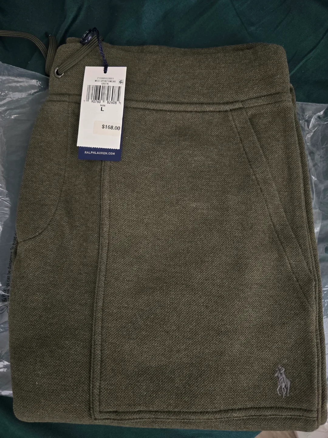 Men's Large Ralph Lauren Olive Green Sweatpants thumbnail