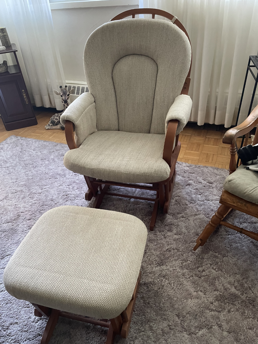 Glider Rocker Recliner with Ottoman - photo 2