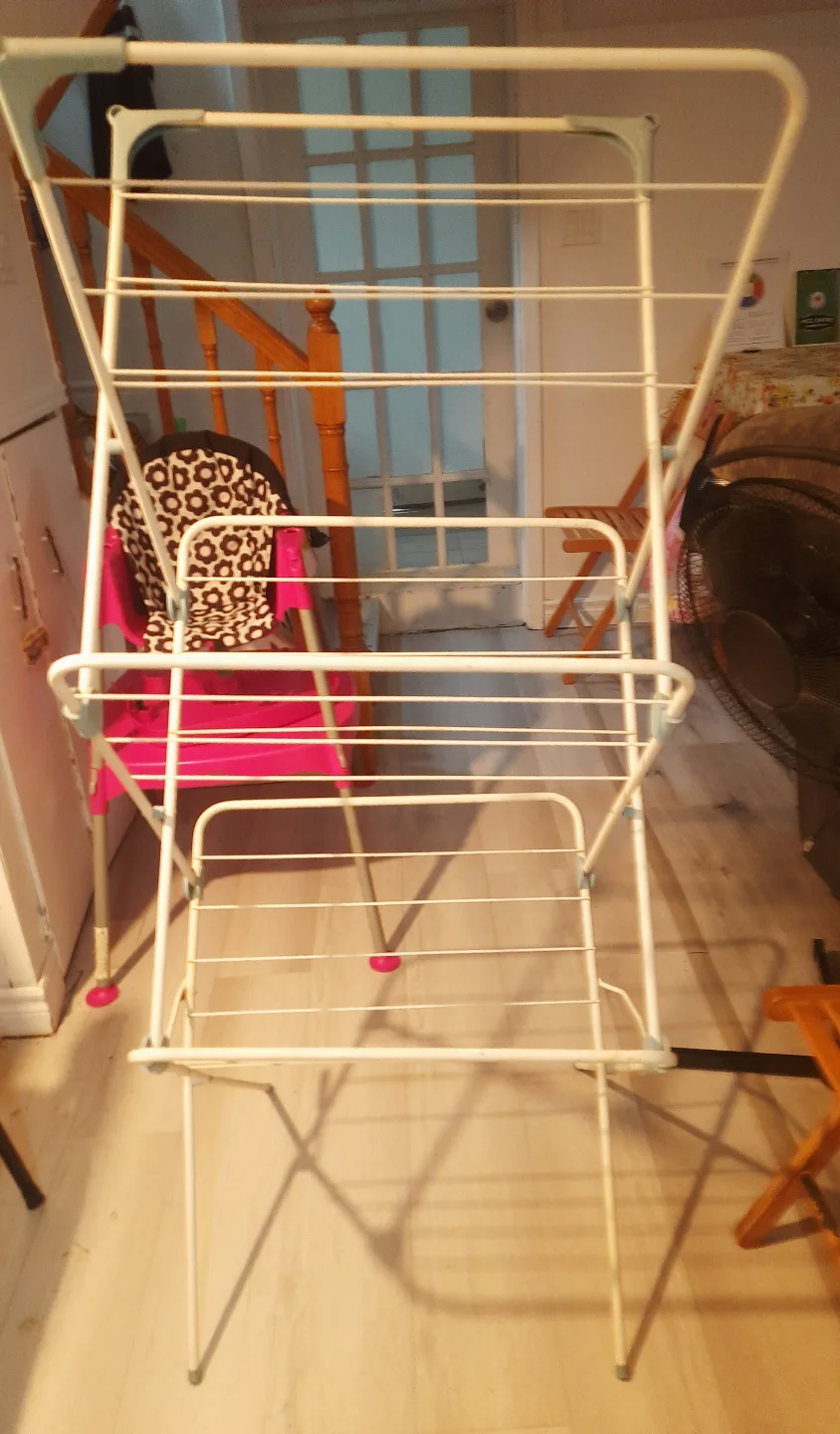 Double Tier Foldable Clothes Drying Rack thumbnail