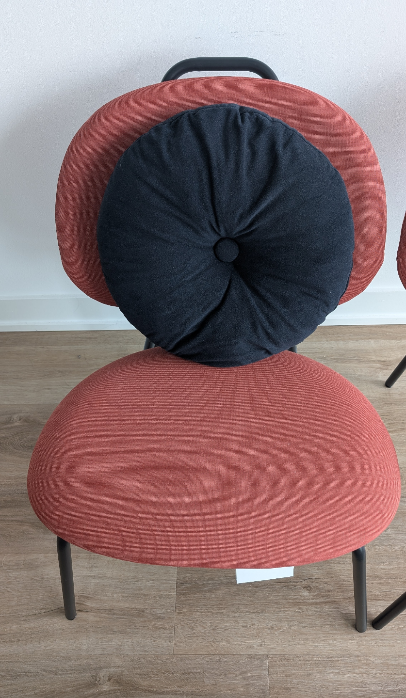 Pair of Modern Ikea Accent Chairs with Pillows - photo 2