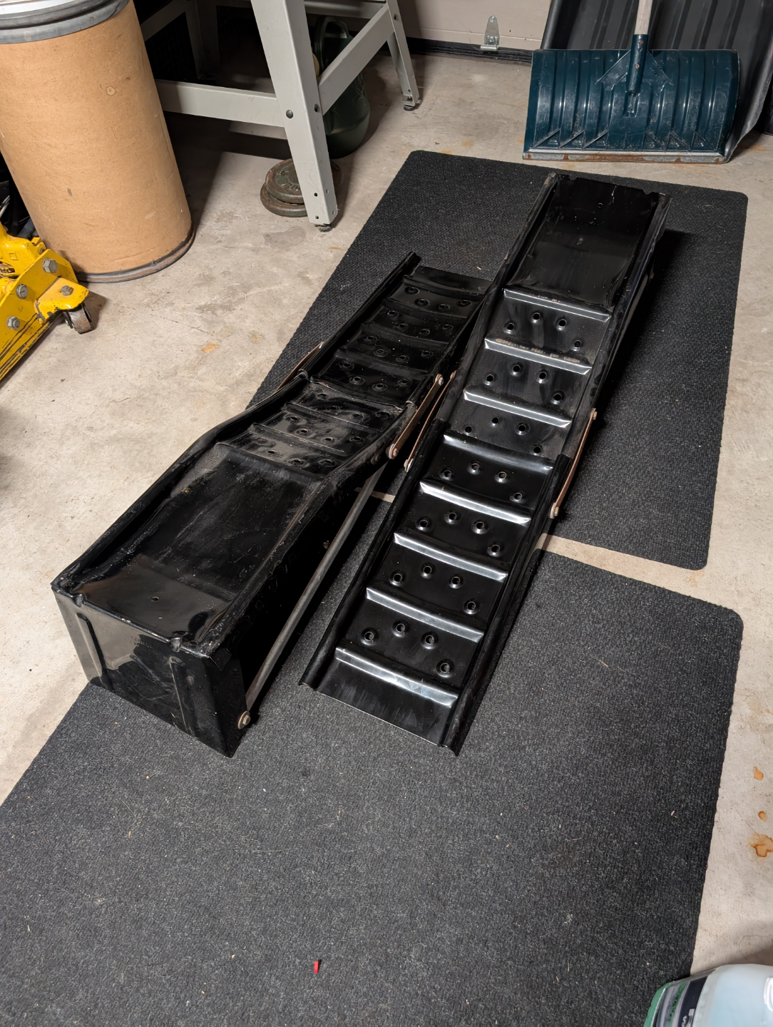 Pair of Black Metal Vehicle Ramps - photo 2