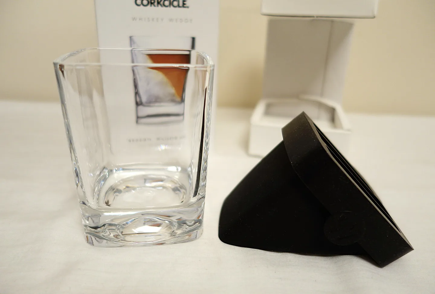 New Corkcicle Whisky Wedge Old Fashioned Glass & Ice Form Set image indicator(10)