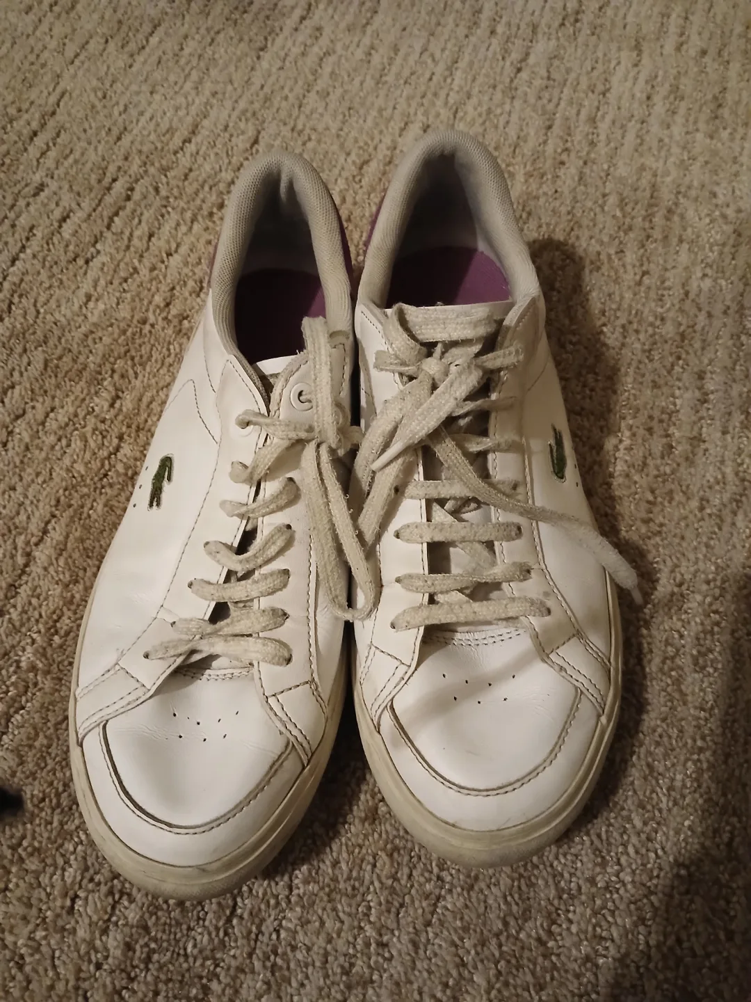 Lacoste White Leather Sneakers thumbnail