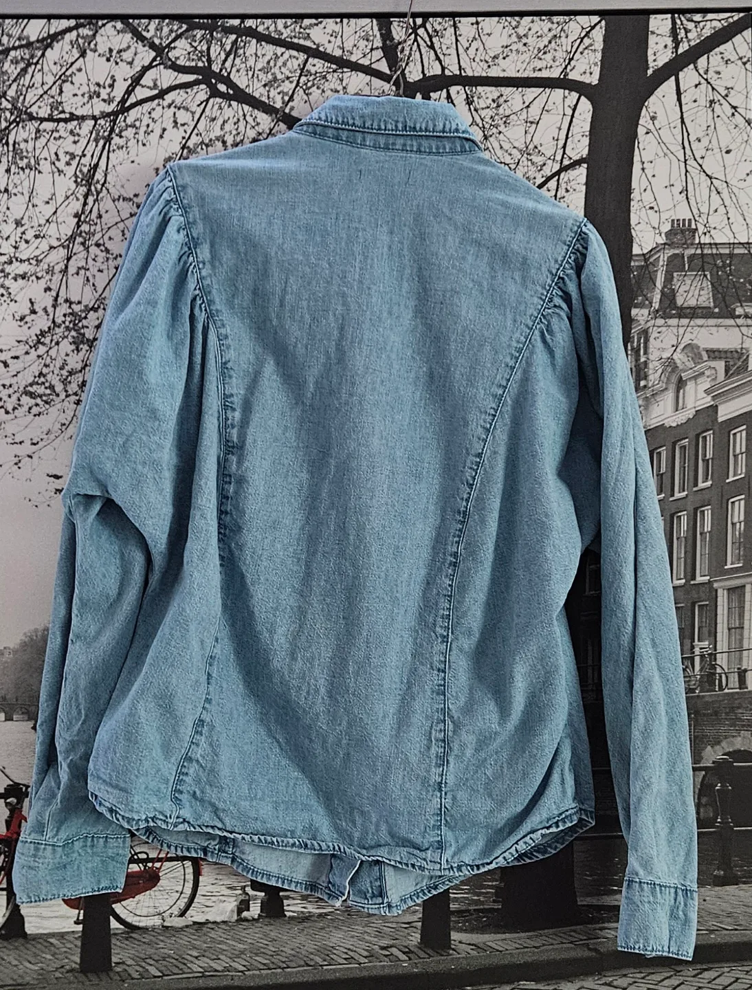 Dynamite- Women's Denim Button-Down Shirt image indicator(6)