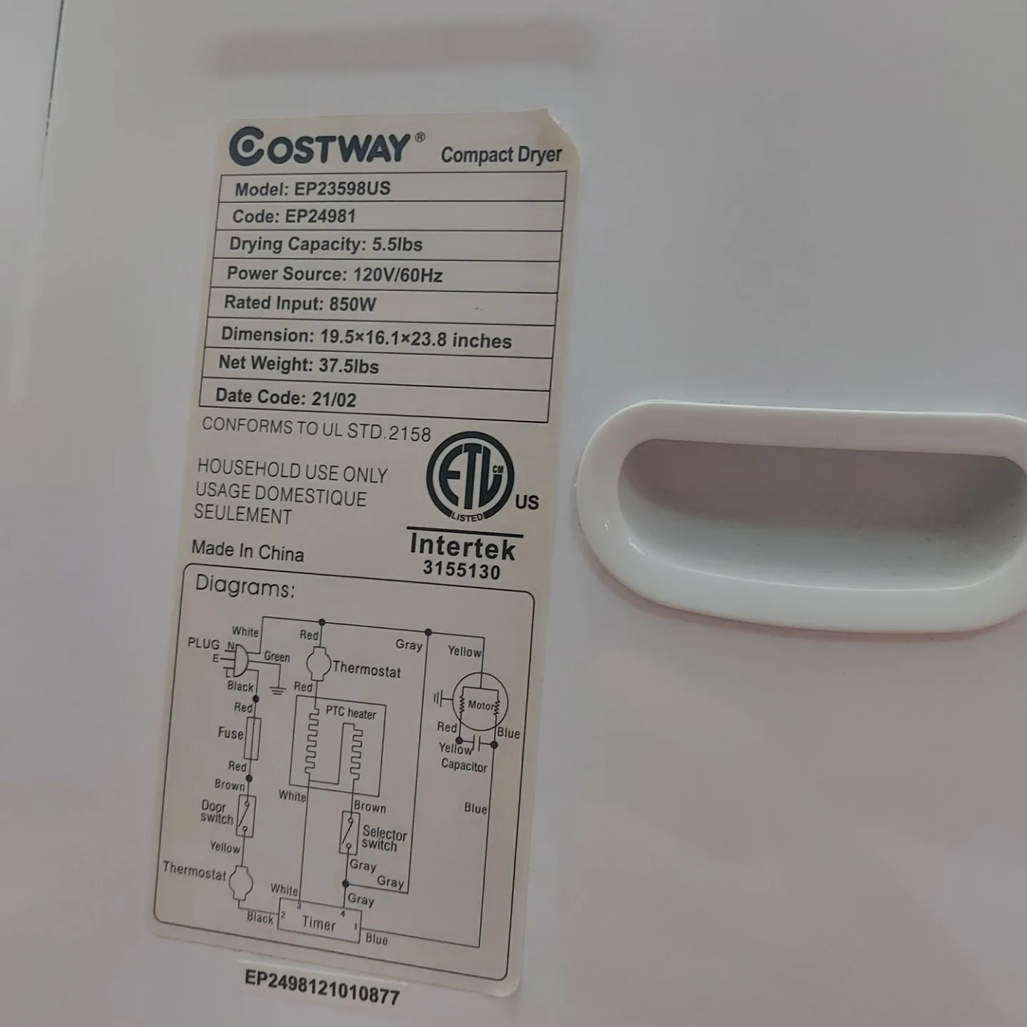 Compact Dryer Machine image indicator(9)