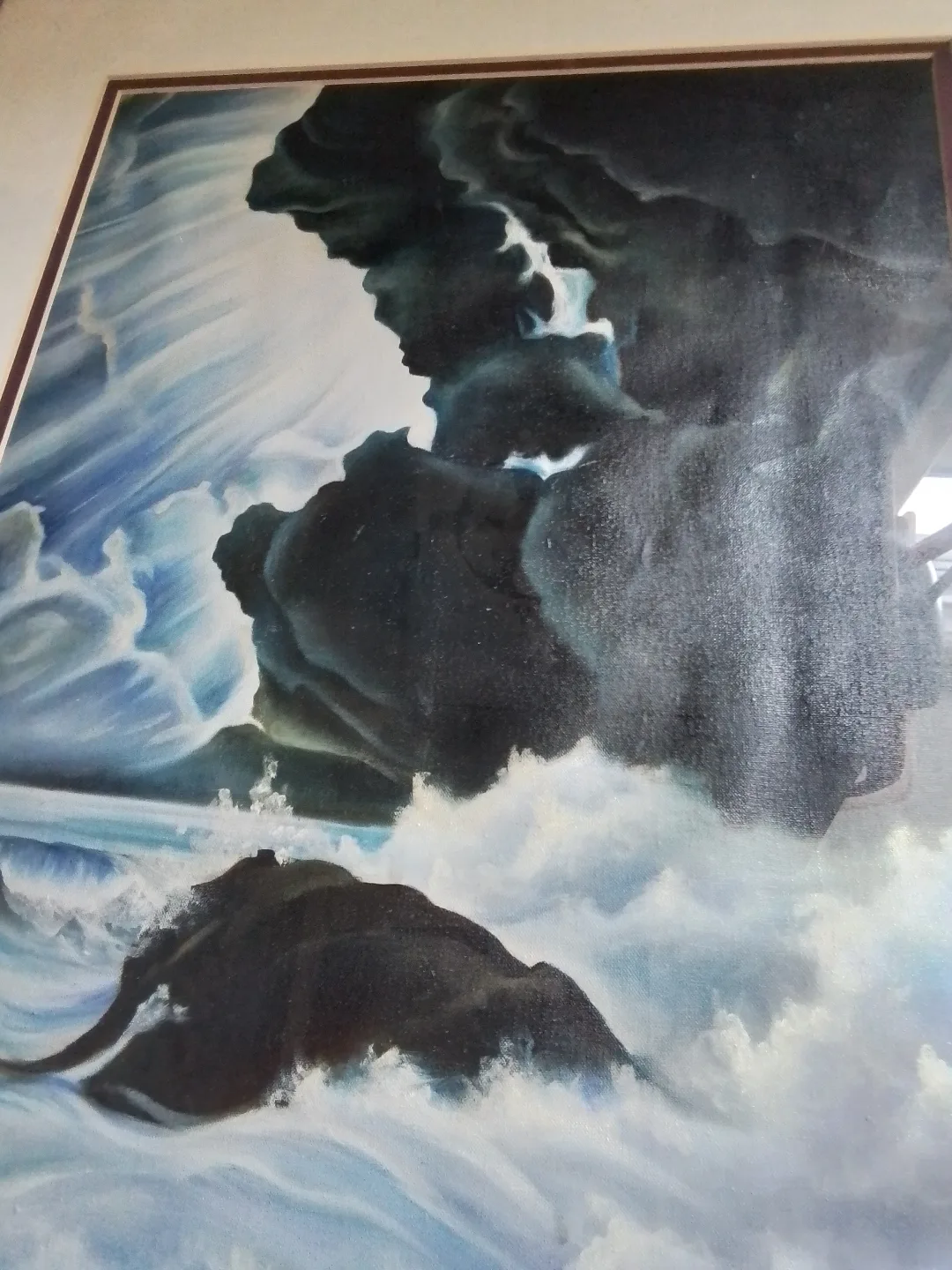 Framed Ocean Wave Painting by Khyber Rajab image indicator(4)