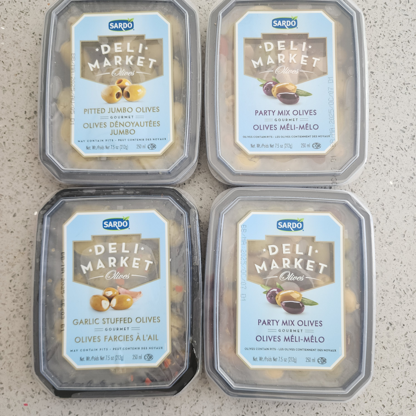 Sardo Deli Market Olives Variety Pack (4 containers)