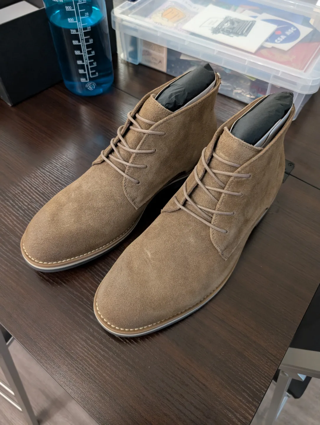 Aston Grey Collection Hodgon Suede Boots - Size 10 thumbnail