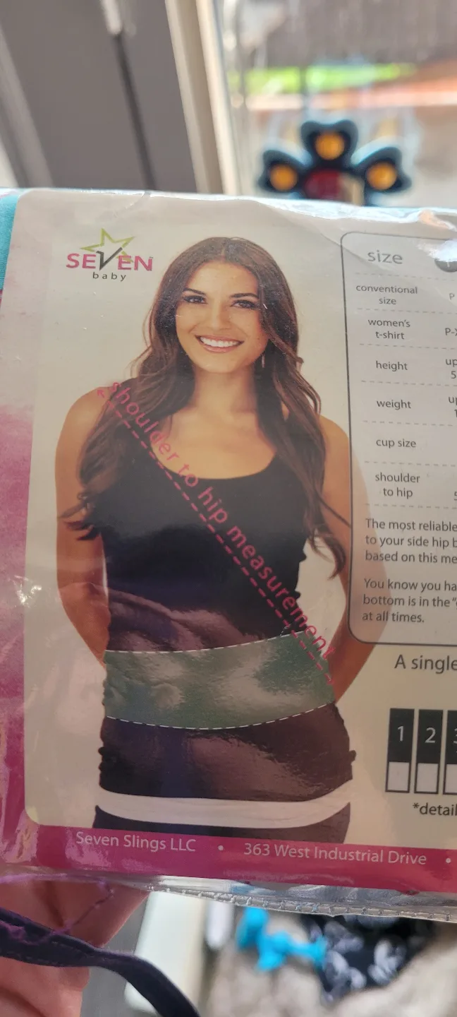 Seven Baby Newport Baby Wrap Sling Carrier +1 loose sling+rings image indicator(4)