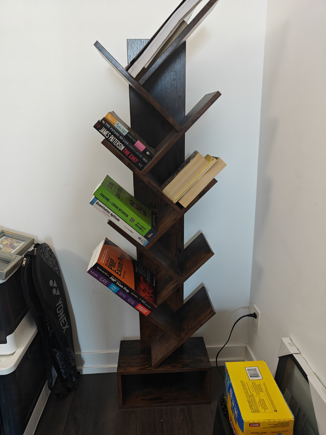 Rustic Brown Wooden Bookcase - photo 4