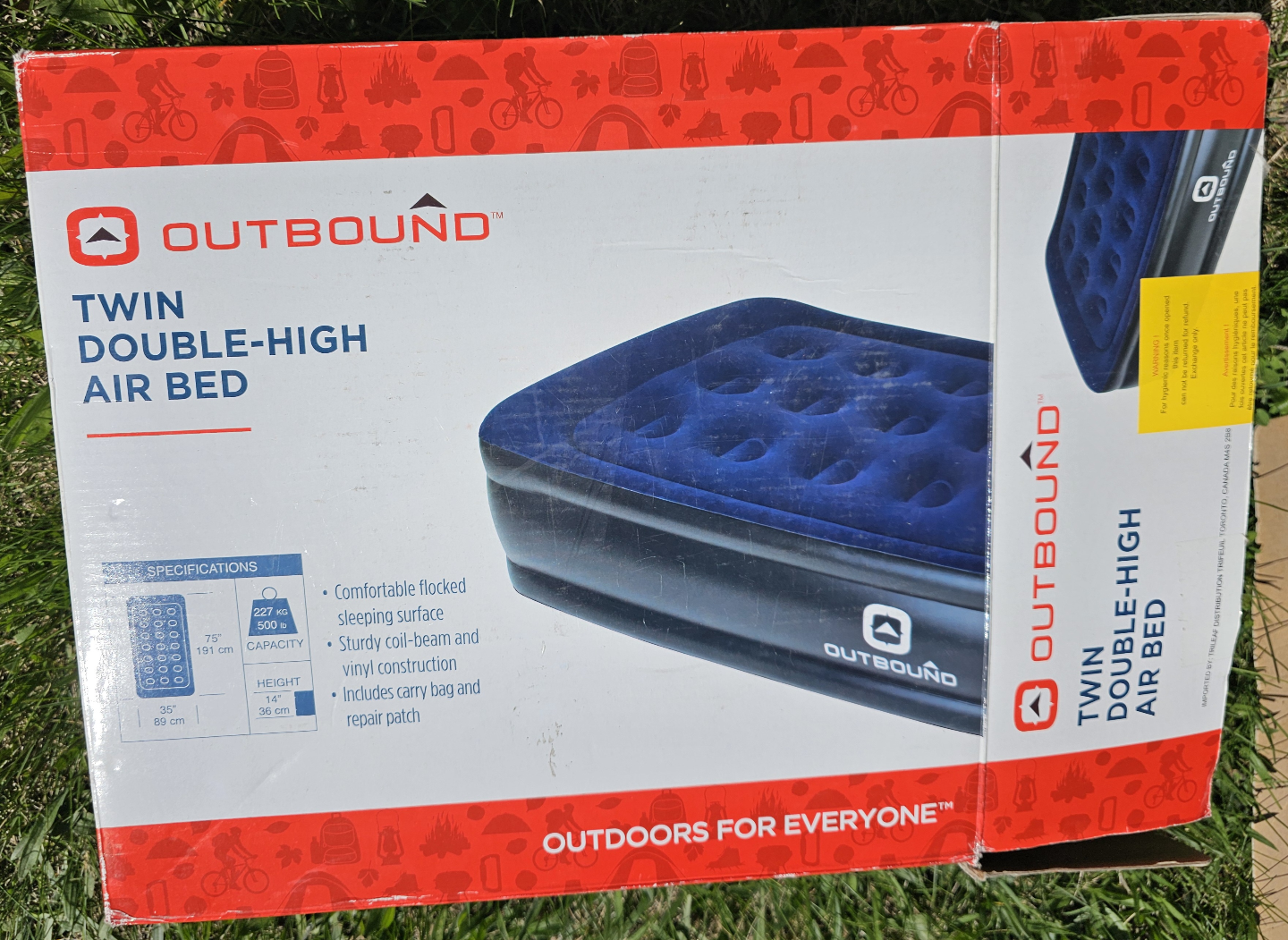 Outbound Twin Double-High Air Bed