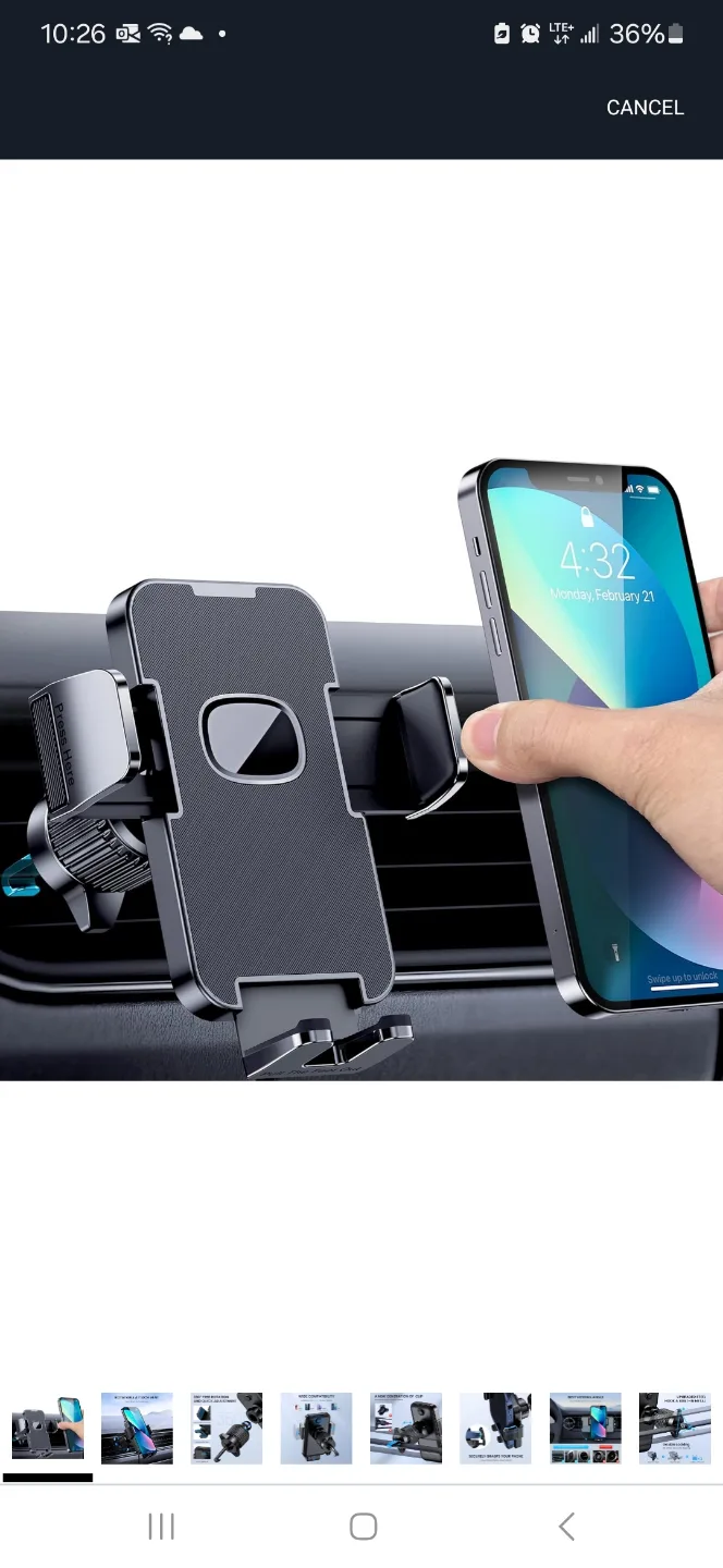 Car Phone Mount - Air Vent Phone Holder thumbnail