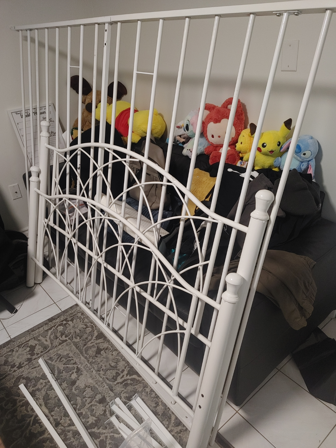 Queen Size Metal Bed Frame & Quilt Set - photo 2