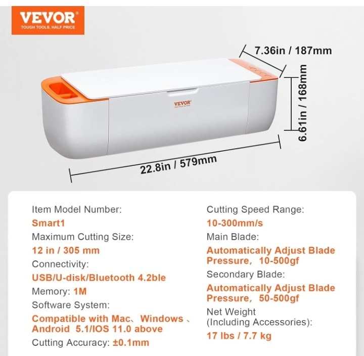 Vevor vynil cutter-12×12 - photo 2
