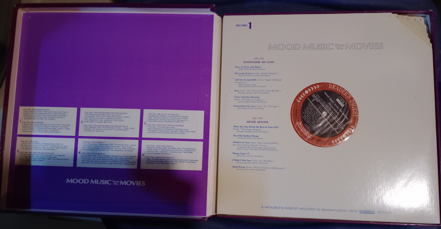 Reader's Digest Mood Music from the Movies Vinyl Record Box Set - photo 3