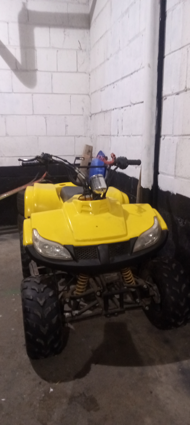 Yellow ATV Quad Bike 125cc