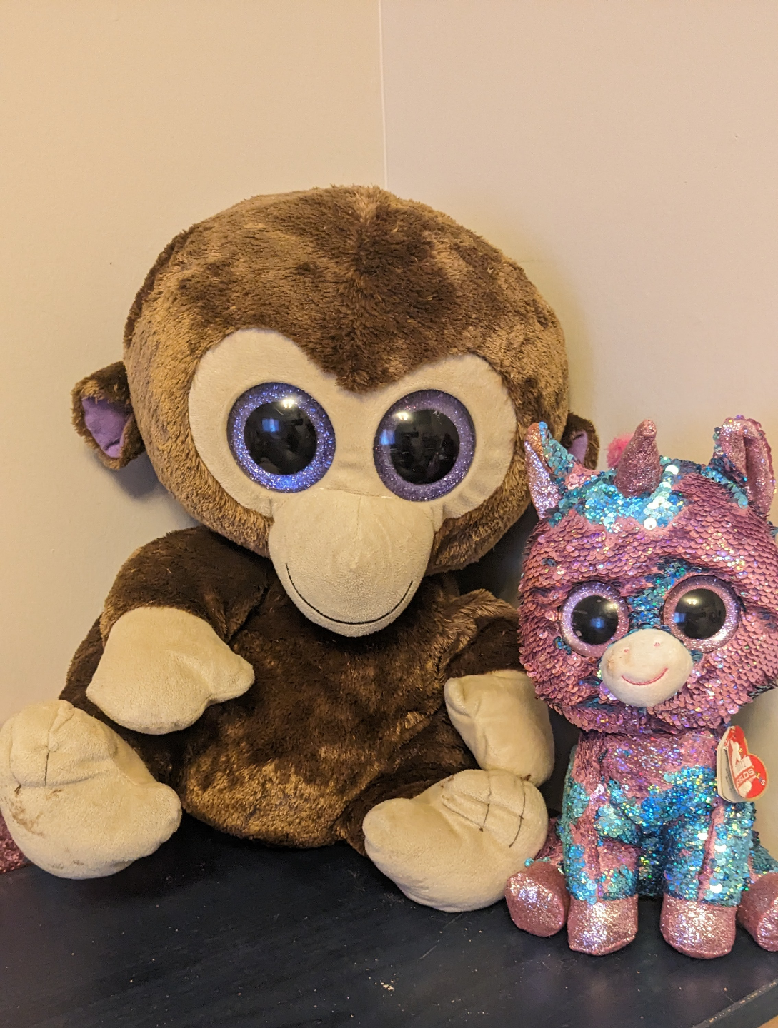 Ty Beanie Boo's Monkey and Unicorn Plush Toys