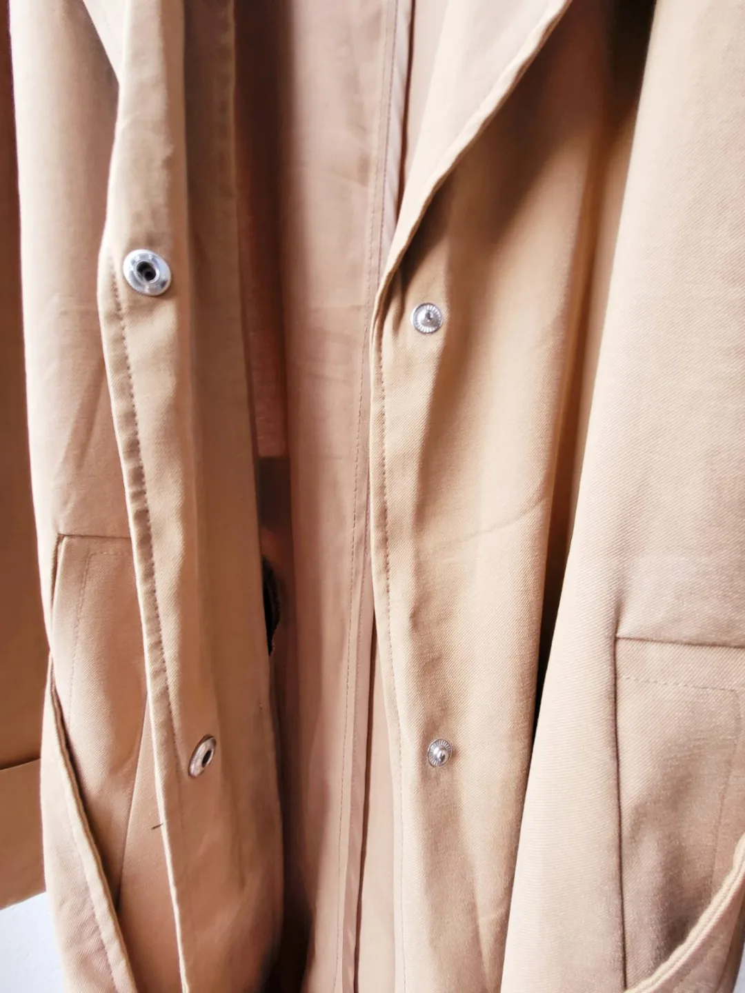 ❣️ Classic Trench Coat Oversized Minimalist Style - Small Medium image indicator(6)