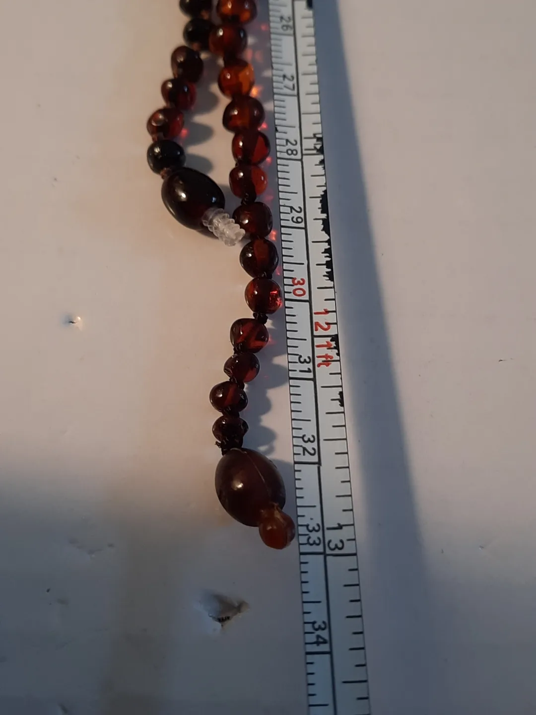 Two amber bead anklets image indicator(3)