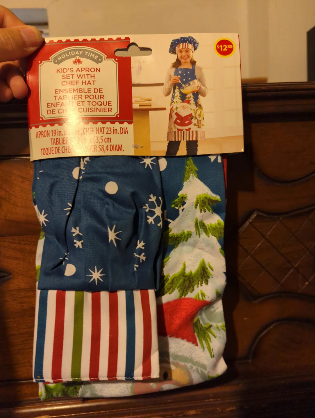 Kids Holiday Apron and Chef Hat Set 🏒 thumbnail