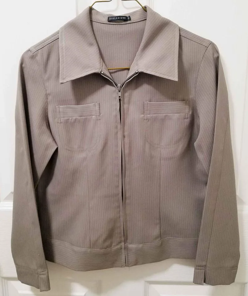 🥼Office Attire Zip-Up Jacket, Size Small👔 thumbnail
