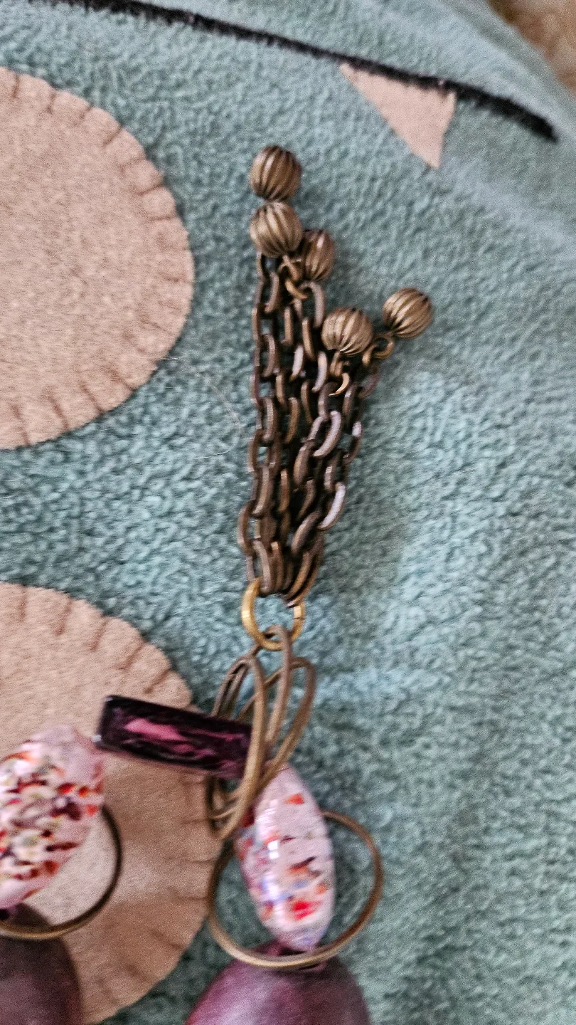 MAKE OFFER! Unique '70s Beaded Statement Necklace image indicator(3)