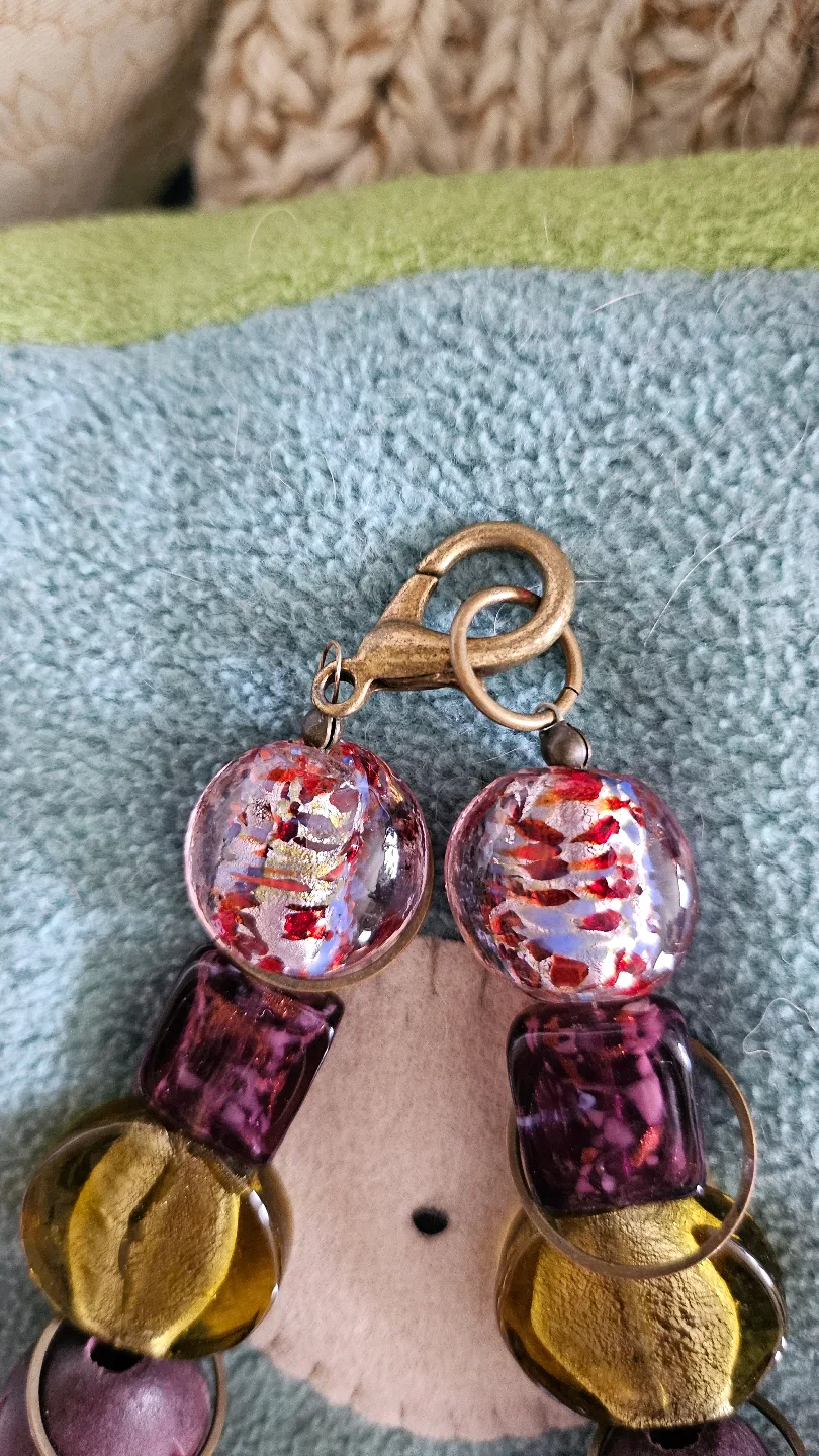 MAKE OFFER! Unique '70s Beaded Statement Necklace image indicator(4)