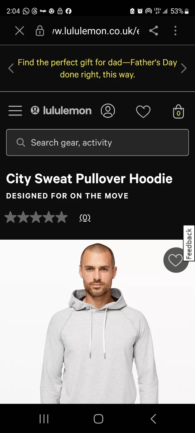 Lululemon City Sweat Pullover Hoodie - Grey image indicator(6)