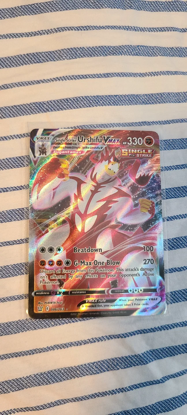 Pokemon Card - Urshifu VMAX Single Strike thumbnail
