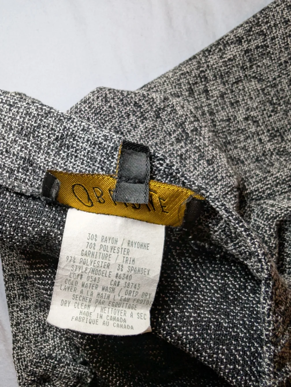 Women's Grey & White Tweed-look Wide Leg Pants image indicator(8)