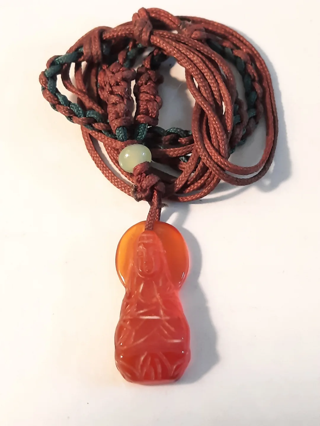 Carved jade pendant ,religious pendant thumbnail