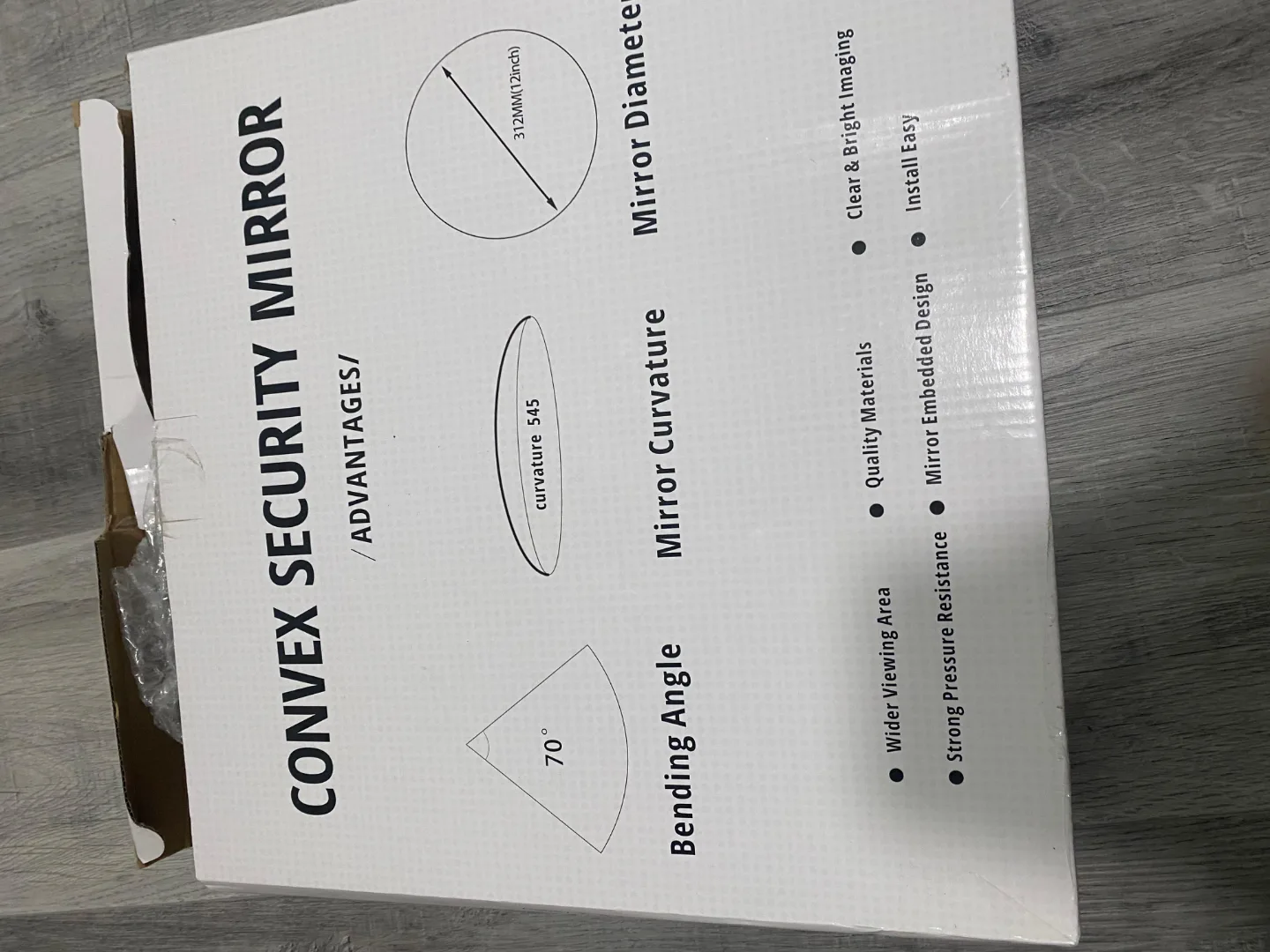 New Generation Convex Security Mirror - 12 inch Diameter image indicator(3)