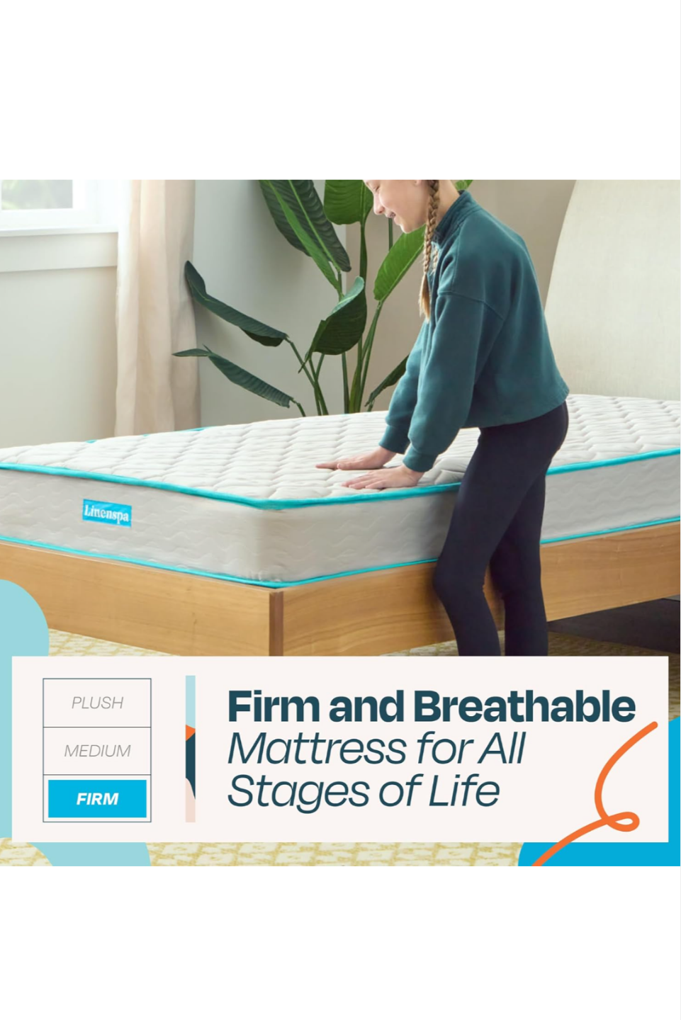 Linenspa 6” Twin XL Mattress - photo 5
