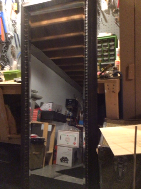Full Length Floor Mirror with Ornate Frame