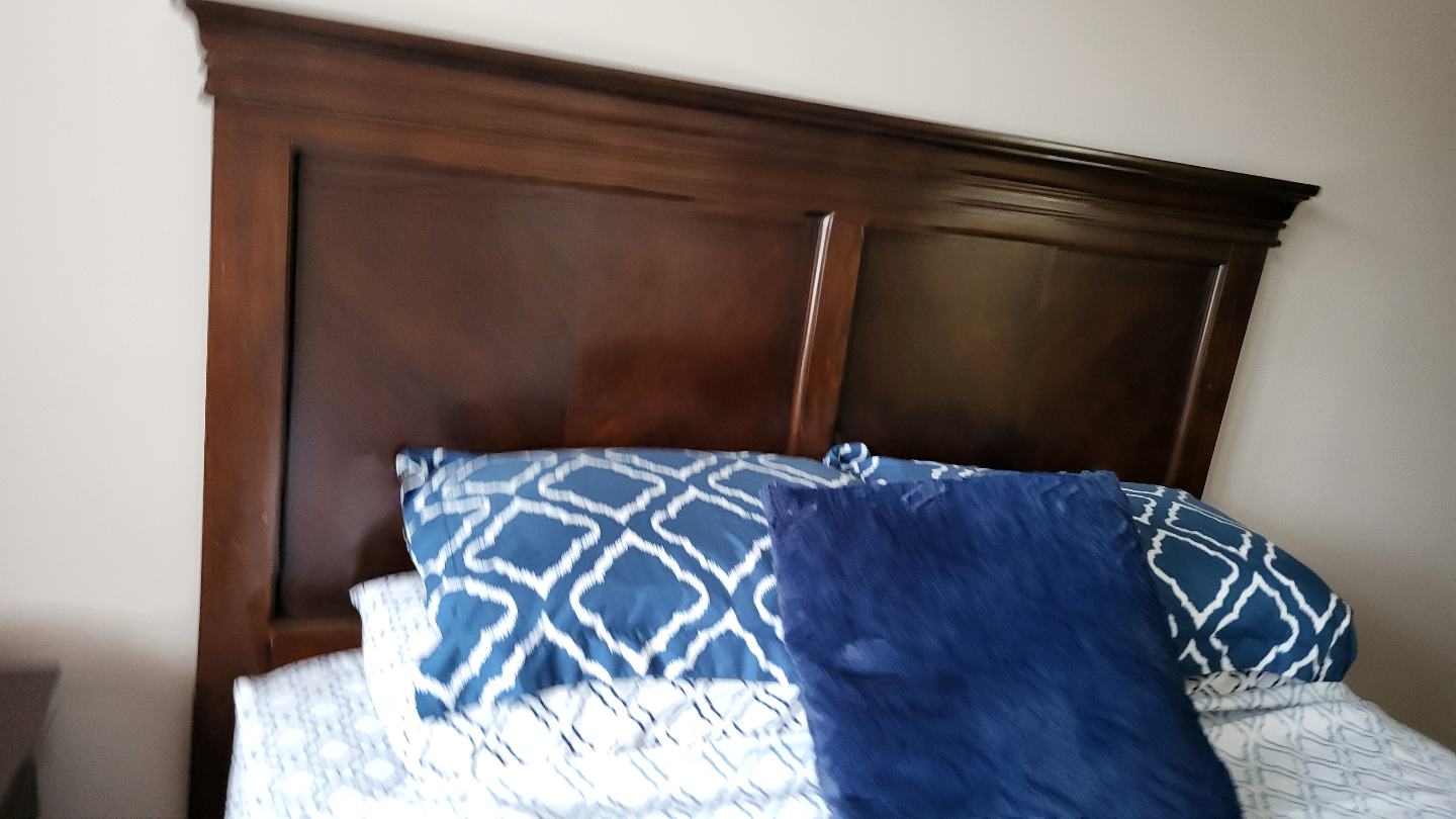 Queen Size Bedroom Set - Dark Brown Wood - photo 2